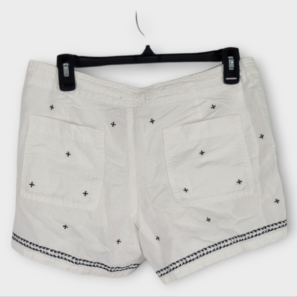 Old Navy Size 6 Linen Blend Embroidered Shorts - Picture 3 of 6